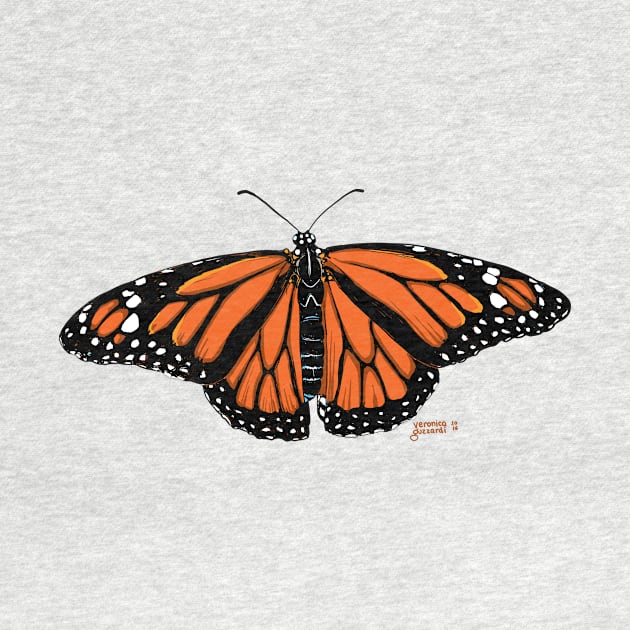 Monarch butterfly by cartoonowl